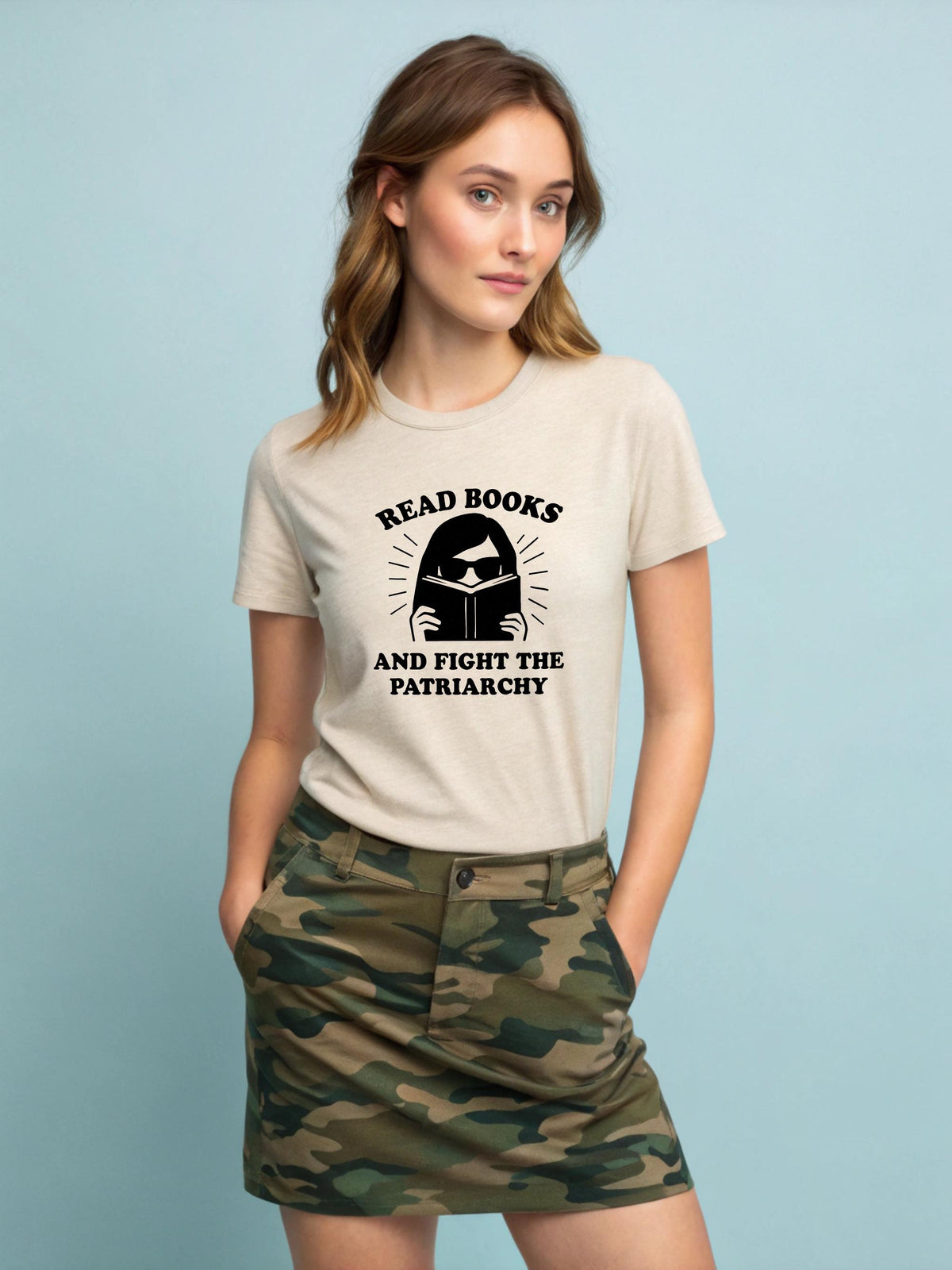 Fight The Patriarchy T-Shirt - Female Revolution Graphic Tee - Read Books in Style