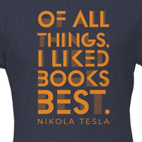 Load image into Gallery viewer, Retro Nikola Tesla Quote T-Shirt - Eco-Friendly Cotton - Unique Engineer Gift
