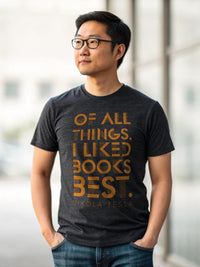 Load image into Gallery viewer, Retro Nikola Tesla Quote T-Shirt - Eco-Friendly Cotton - Unique Engineer Gift
