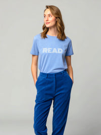 Load image into Gallery viewer, Retro READ T-Shirt: Unisex Cotton Tee for Book Lovers
