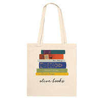 Load image into Gallery viewer, Olive Books Tote Bag - Fun Punny Design - Eco-Friendly Cotton Bag
