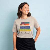 Load image into Gallery viewer, Olive Books T-Shirt - Punny Book Lover Tee - Fun Graphic Tee for Readers
